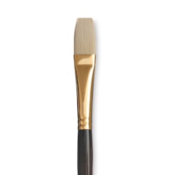 Princeton Series 6300 Dakota Synthetic Bristle Brush - Flat, Long Handle, Size 10 close up