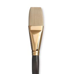 Princeton Series 6300 Dakota Synthetic Bristle Brush - Flat, Long Handle, Size 16 close up