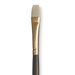 Princeton Series 6300 Dakota Synthetic Bristle Brush - Bright, Long Handle, Size 6 close up