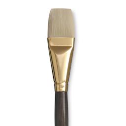 Princeton Series 6300 Dakota Synthetic Bristle Brush - Bright, Long Handle, Size 16 close up