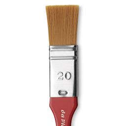 Da Vinci Cosmotop Spin Brush - Flat Wash, Short Handle, Size 20 close up