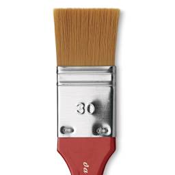 Da Vinci Artist Brush Set - Closeup of Size 30 Flat Wash Brush shown