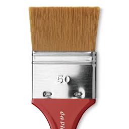 Da Vinci Cosmotop Spin Brush - Flat Wash, Short Handle, Size 50 close up