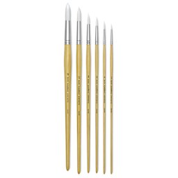 Blick Academic White Synthetic Brush Set - Round, Set of 6