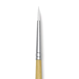 Blick Academic White Synthetic Brush - Round, Size 2, close-up