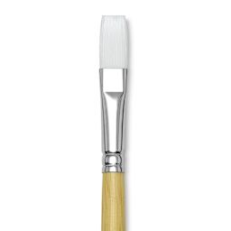Blick Academic White Synthetic Brush - Flat, Size 12, close-up