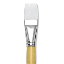 Blick Academic White Synthetic Brush - Flat, Size 24, close-up