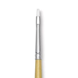 Blick Academic White Synthetic Brush - Bright, Size 2, close-up