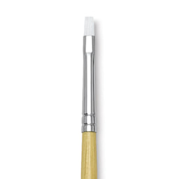 Blick Academic White Synthetic Brush - Bright, Size 4, close-up