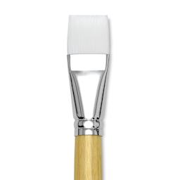 Blick Academic White Synthetic Brush - Bright, Size 24, close-up