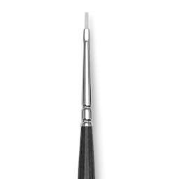 Blick Studio Synthetic Brush - Flat, Long Handle, Size 0, close-up