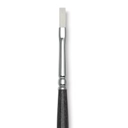 Blick Studio Synthetic Brush - Flat, Long Handle, Size 4, close-up