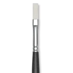 Blick Studio Synthetic Brush - Flat, Long Handle, Size 8, close-up