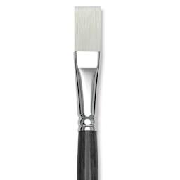Blick Studio Synthetic Brush - Flat, Long Handle, Size 16, close-up