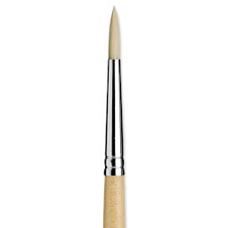 Da Vinci Top Acryl Synthetic Brush - Round, Long Handle, Size 6 close up