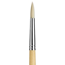 Da Vinci Top Acryl Synthetic Brush - Round, Long Handle, Size 8 close up