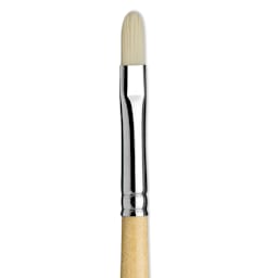 Da Vinci Top Acryl Synthetic Brush - Filbert, Long Handle, Size 4 close up