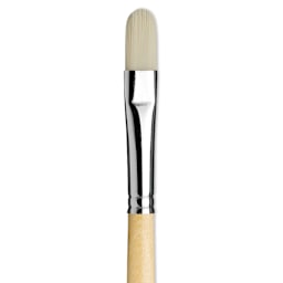 Da Vinci Top Acryl Synthetic Brush - Filbert, Long Handle, Size 8 close up