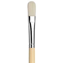Da Vinci Top Acryl Synthetic Brush - Filbert, Long Handle, Size 14 close up