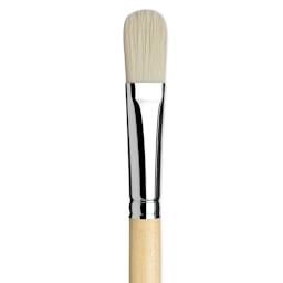 Da Vinci Top Acryl Synthetic Brush - Filbert, Long Handle, Size 20 close up