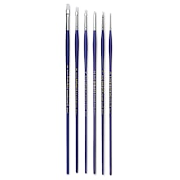 Blick Scholastic Wonder White Brush Set - Bright, Long Handle, Set of 6