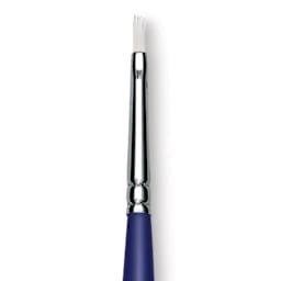 Blick Scholastic Wonder White Brush - Bright, Long Handle, Size 1 close up