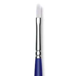 Blick Scholastic Wonder White Brush - Filbert, Long Handle, Size 6 close up