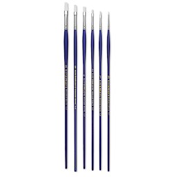 Blick Scholastic Wonder White Brush Set - Flat, Long Handle, Set of 6