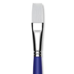 Blick Scholastic Wonder White Brush - Flat, Long Handle, Size 16 close up