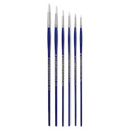 Blick Scholastic Wonder White Brush Set - Round, Long Handle, Set of 6