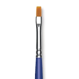 Blick Scholastic Golden Taklon Brush - Bright, Long Handle, Size 4