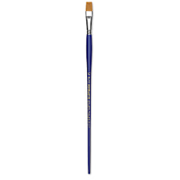 Blick Scholastic Golden Taklon Brush - Bright, Long Handle, Size 12