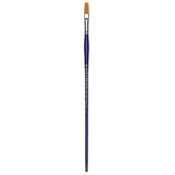 Blick Scholastic Golden Taklon Brush - Flat, Long Handle, Size 10