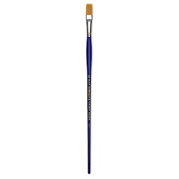Blick Scholastic Golden Taklon Brush - Flat, Long Handle, Size 12
