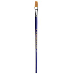 Blick Scholastic Golden Taklon Brush - Flat, Long Handle, Size 16