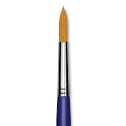Blick Scholastic Golden Taklon Brush - Round, Long Handle, Size 14 close up