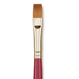 Princeton Synthetic Sable Brush - Bright, Long Handle, Size 12 close up