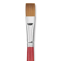 Princeton Synthetic Sable Brush - Bright, Long Handle, Size 20 close up