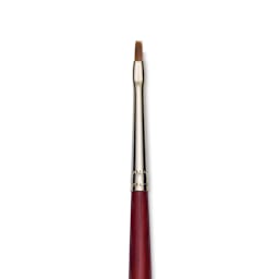 Princeton Synthetic Sable Brush - Bright, Long Handle, 2/0 close up