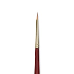 Princeton Synthetic Sable Brush - Round, Long Handle, Size 2 close up