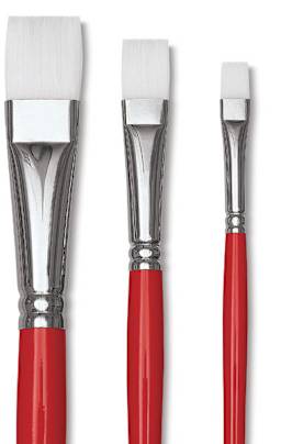 Winsor & Newton University Brushes - Bright, Long Handle