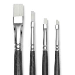 Blick Studio Synthetic Brush Set - Mixed Set, Set of 4, close-up