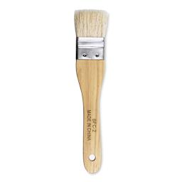 Yasutomo Hake Brush - Flat, Wood Handle, 1-3/8"