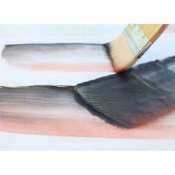 Yasutomo Hake Flat 2-1/2" Brush brushing out color.