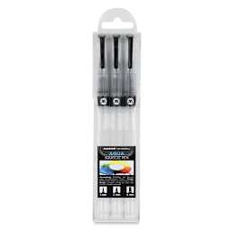 Molotow Aqua Squeeze Brush Pens - Front of package of 3pc Set shown