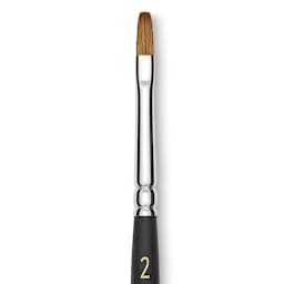 Blick Masterstroke Finest Red Sable Brush - Bright, Size 2, Short Handle close-up