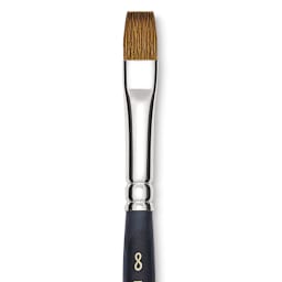 Blick Masterstroke Finest Red Sable Brush - Bright, Size 8, Short Handle close-up