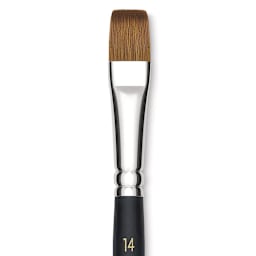 Blick Masterstroke Finest Red Sable Brush - Bright, Size 14, Short Handle close-up
