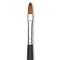 Blick Masterstroke Finest Red Sable Brush - Filbert, Size 8, Long Handle close-up