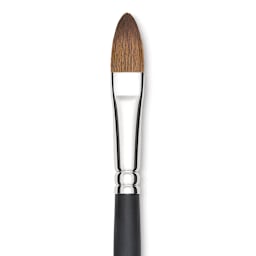 Blick Masterstroke Finest Red Sable Brush - Filbert, Size 12, Long Handle close-up